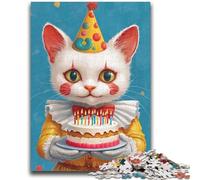 Rompecabezas de 1000 Piezas de Gato Payaso para Adolescentes Un Juego desafiante Ideal para Regalar a Toda la Familia (50x75cm)