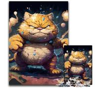Rompecabezas de 1000 Piezas de Gato, Rompecabezas Imposible para Adultos, Adolescentes y familias, decoración Hacer tú Mismo y un desafío para el Cerebro, 50x75cm/19,68x29,52 Pulgadas