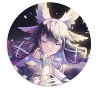 Rompecabezas de 1000 Piezas de Genshin Impact Columbian Round Jigsaw Puzzles de 1000 Piezas para Adultos, decoración del hogar y la Oficina,Fiestas,cumpleaños y Regalos navideños,
