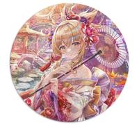 Rompecabezas de 1000 Piezas de Genshin Impact Yoimiya, Rompecabezas Redondo de 1000 Piezas para Adultos, Actividad educativa para Mejorar Las Habilidades cognitivas, 67,5 x 67,5 cm