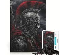 Rompecabezas de 1000 Piezas de gladiadores espartanos Antiguos para Adultos Juego de Ejercicios de Pensamiento Ajuste Espacios Actividad para Fortalecer los Lazos Familiares (38x26cm)