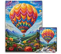 Rompecabezas de 1000 Piezas de Globo aerostático Colorido, desafiante Rompecabezas, Actividad Familiar, decoración del hogar, Regalo navideño, 50x75cm/19,68x29,52 Pulgadas