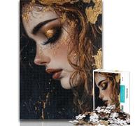 Rompecabezas de 1000 Piezas de Golden Girls, Pintura al óleo, Rompecabezas para Adultos, 1000 Piezas, Juguetes, Juegos educativos, antiestrés, Lista de Deseos con Papá Noel, 50x75cm