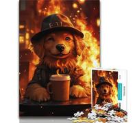 Rompecabezas de 1000 Piezas de Golden Retriever para Adultos y Adolescentes Entrena tu Cerebro y Tus Manos Regalos para Amigos y Familiares (50x75cm)