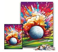 Rompecabezas de 1000 Piezas de Golf Imposible, Colorido, para Adultos, Ideal para decoración del hogar, Entrenamiento Mental y Regalos navideños (tamaño 50x75cm).