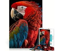 Rompecabezas de 1000 Piezas de Guacamayo Escarlata para Adolescentes, Juguete de lógica de Tren, Alivio del estrés, Corte Suave, Regalo Memorable (38x52cm)