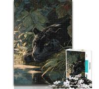 Rompecabezas de 1000 Piezas de Guepardo en la Selva para Adultos, 50x75cm Interacción Entre Padres e Hijos Que Reduce el estrés