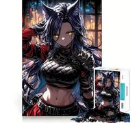 Rompecabezas de 1000 Piezas de Guerrero Anime Sexy para Adultos Juguete Inteligente, Divertido y silencioso Corte preciso 50x75cm