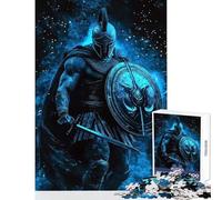 Rompecabezas de 1000 Piezas de Guerrero Espartano Juguetes antiestrés Regalos de Amigo Secreto Juego Educativo Lista de Deseos con Papá Noel tamaño 38x52cm