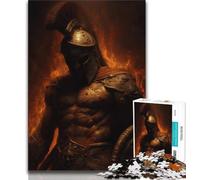 Rompecabezas de 1000 Piezas de Guerrero Espartano para Adolescentes, Ideal como Juego Educativo, Juguete de desafío, decoración única para el hogar y Regalos 75x50cm