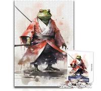 Rompecabezas de 1000 Piezas de Guerrero Rana y Sapo para Adultos, Juego Interactivo de Habilidad educativa, Gran Idea de Regalo significativa, tamaño 38x26cm