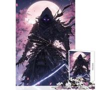 Rompecabezas de 1000 Piezas de Guerrero samurái japonés Juguete Educativo Regalo de Amigo Secreto Juegos relajantes con póster a Juego y Hoja de Trivia tamaño 38x52cm