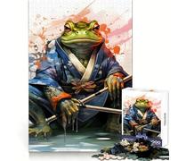 Rompecabezas de 1000 Piezas de Guerrero Sapo y Guerrero Rana para Adolescentes, para desarrollar la Memoria, para Jugar en Interiores, con Corte Fino, Ideal para Elegir el Deseo de Papá Noel 38x52cm