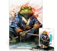 Rompecabezas de 1000 Piezas de Guerrero Sapo y Guerrero Rana para Adolescentes, para desarrollar la Memoria, para Jugar en Interiores, con Corte Fino, Ideal para Elegir el Deseo de Papá Noel 38x52cm