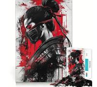 Rompecabezas de 1000 Piezas de Guerreros geishas samurái para Adolescentes, Juguete Mental para aliviar el estrés, Corte Premium, (50x75cm)