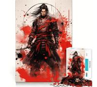 Rompecabezas de 1000 Piezas de Guerreros samurái para Adolescentes Ideal para estimular la Memoria, para el hogar y para armar Un Regalo Encantador (38x26cm)