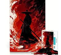Rompecabezas de 1000 Piezas de Guerreros samurái para Adolescentes Juguete Mental para Momentos de Paz Corte Premium Regalo artístico (50x75cm)