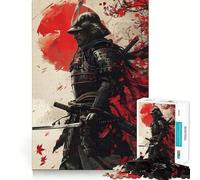 Rompecabezas de 1000 Piezas de Guerreros samurái para Adultos, Juguete Inteligente, Divertido y silencioso, con Bordes Suaves, Ideal para Festivales (38x52cm)