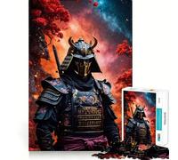 Rompecabezas de 1000 Piezas de Guerreros samurái para Adultos Rompecabezas Mental Arte para la relajación Mental (38x52cm)