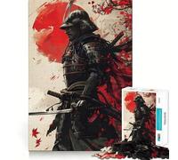 Rompecabezas de 1000 Piezas de Guerreros samurái para Adultos Rompecabezas Suave para Relajarse Imagen para armar Artículo de Santa Claus (38x26cm)