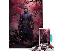 Rompecabezas de 1000 Piezas de Guerreros samuráis Actividades Divertidas para el hogar Decoración del hogar Juegos educativos Apto para Mayores de 14 años 38x52cm