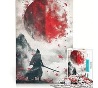 Rompecabezas de 1000 Piezas de Guerreros samuráis japoneses Juguete Educativo Carrera de Velocidad Manual con Piezas de Formas aleatorias Que encajan Perfectamente 38x52cm