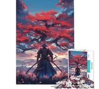 Rompecabezas de 1000 Piezas de Guerreros samuráis japoneses Rompecabezas de 1000 Piezas para decoración del hogar (38x52cm)