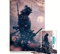 Rompecabezas de 1000 Piezas de Guerreros samuráis para Adultos Fortalece la Memoria Tiempo de relajación Bordes limpios (38x26cm)