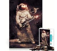 Rompecabezas de 1000 Piezas de Guitarrista de Rock Espacial para Adolescentes Juego Inteligente para Pasar Tiempo en Familia Obra de Arte para armar 38x26cm