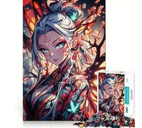 Rompecabezas de 1000 Piezas de Hada Anime con alas de Mariposa Juguete Creativo para desarrollar la Creatividad Cierre Seguro sin Piezas Sueltas Actividad para Compartir en Familia (38x26cm)