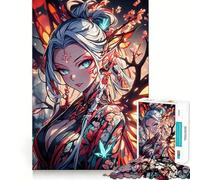 Rompecabezas de 1000 Piezas de Hada Anime con alas de Mariposa Juguete Creativo para desarrollar la Creatividad Cierre Seguro sin Piezas Sueltas Actividad para Compartir en Familia (50x75cm)