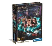 Clementoni - Puzle de 1000 Piezas para Adultos y jóvenes, Tema Harry Potter, con póster Incluido, Compact Box, Idea Regalo Hombre y Mujer, Fabricado en Italia, 50 x 70 cm, 37047