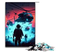 Rompecabezas de 1000 Piezas de helicópteros Regalo para Adultos Lista de Deseos navideña con Papá Noel para Adolescentes a Partir de 14 años 75 x 50 cm