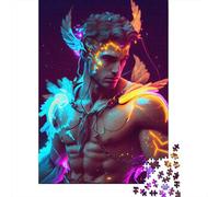 Rompecabezas de 1000 Piezas de Hermes de neón para Adultos y Adolescentes. Rompecabezas para diversión Familiar y Noches de Juegos. 1000 Piezas (75 x 50 cm).