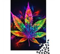 Rompecabezas de 1000 Piezas de Hoja de Arce para Adultos, Rompecabezas Rectangular Creativo, Rompecabezas de Madera, Juego de ingenio, Juguete de 1000 Piezas (75 x 50 cm)