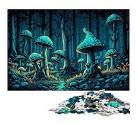 Rompecabezas de 1000 Piezas de Hongos mágicos, Rompecabezas de Madera para Adultos, desafiante Rompecabezas de Bricolaje, Juego Familiar Perfecto o Regalo Decorativo, 50x75cm/19,68x29,52 Pulgadas