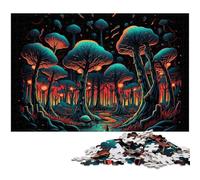 Rompecabezas de 1000 Piezas de Hongos mágicos. Rompecabezas Imposible para Adultos. Ideal para Adolescentes y coleccionistas. Regalo de Viaje. Actividad Familiar. 50x75cm/19,68x29,52 Pulgadas.