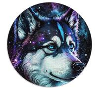 Rompecabezas de 1000 Piezas de Husky Mágico para Adultos, desafiante Rompecabezas, Actividad Familiar, decoración del hogar, Regalo navideño, 67,5 x 67,5 cm