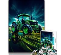 Rompecabezas de 1000 Piezas de implementos de Tractor para Adultos y Adolescentes, Juguetes adictivos Que estimulan la Inteligencia y decoran el hogar (38x26cm)