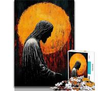 Rompecabezas de 1000 Piezas de Jesús Dorado para Adultos y Adolescentes Un desafío difícil y antiestrés Toda la Familia 75x50cm