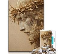 Rompecabezas de 1000 Piezas de Jesús para Adolescentes, Ideal para Pasar el Tiempo Libre en casa, con póster a Juego y Hoja de Trivia de 50x75cm