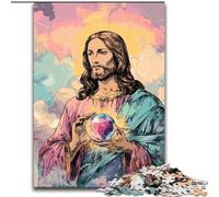 Rompecabezas de 1000 Piezas de Jesús para Adolescentes Juego Intelectual Que fomenta el Amor en Pareja a Partir de los 14 años 50x75cm