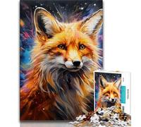 Rompecabezas de 1000 Piezas de Jigsaw Art Fox para Adolescentes Regalos Juguetes educativos Juegos antiestrés Regalos geniales y Juguetes de 26x38cm