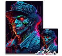 Rompecabezas de 1000 Piezas de Joven gánster Zombi. Rompecabezas difícil para Adultos y Adolescentes. Noche de Juegos en Familia. Idea de Regalo para estimular el Cerebro. 19,68x29,52 Pulgadas