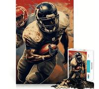 Rompecabezas de 1000 Piezas de Jugador de fútbol Americano para Adolescentes Juego de Memoria y concentración Calidad Profesional Ideal para Recortar y Relajarse en Grupo (50x75cm)