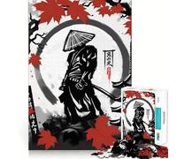 Rompecabezas de 1000 Piezas de Katana Samurái de Japón para Adolescentes Rompecabezas Inteligente, Juguete para Pensar, Tiempo de relajación, Corte Limpio, Regalo para Festivales (38x52cm)