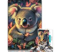 Rompecabezas de 1000 Piezas de Koala para Adultos, 1000 Piezas, Juego Familiar para aliviar el estrés, desafío difícil, Grandes Regalos y Juguetes, 50x75cm