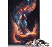 Rompecabezas de 1000 Piezas de Kurama, un Zorro de Nueve Colas, para Adultos, de Papel, Ideal para Halloween, Juego Educativo, desafío (75 x 50 cm)