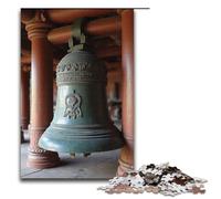 Rompecabezas de 1000 Piezas de la Antigua Campana del Templo para Adultos Rompecabezas de Madera Juego Familiar 1000 Piezas (38 x 26 cm)