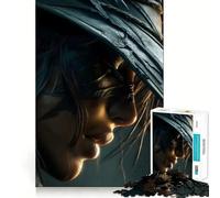 Rompecabezas de 1000 Piezas de la Bruja Malvada para Adultos Piensa,Entrena y Juega Cierre Seguro Sin Piezas Sueltas aliviar el estrés (50x75cm)